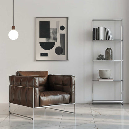 Wall art Black geometry collage