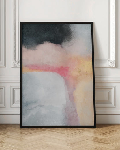  Billow Wall Artwork In Black Floating Frame