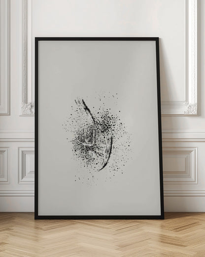 Wall art Brush splatters #2