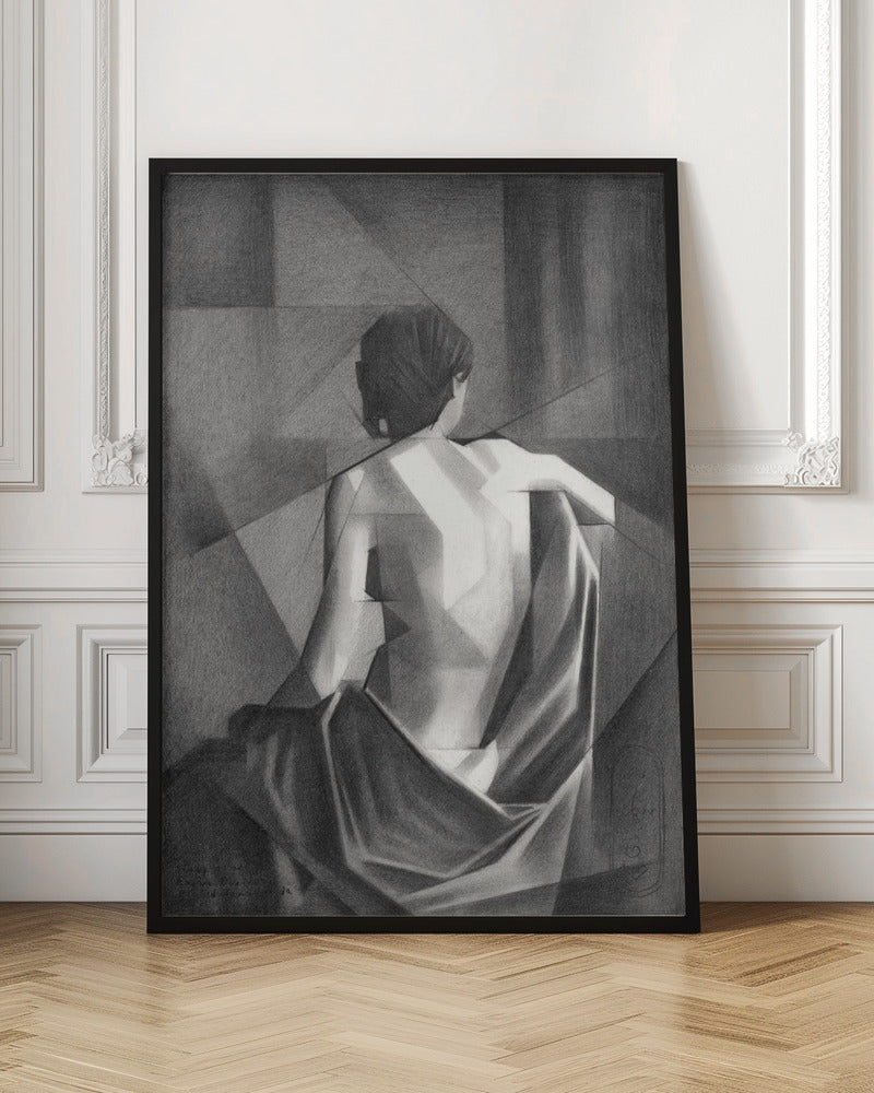 Wall art Study After EugÃ¨ne Durieus Seated Female Nude - 20-08-21