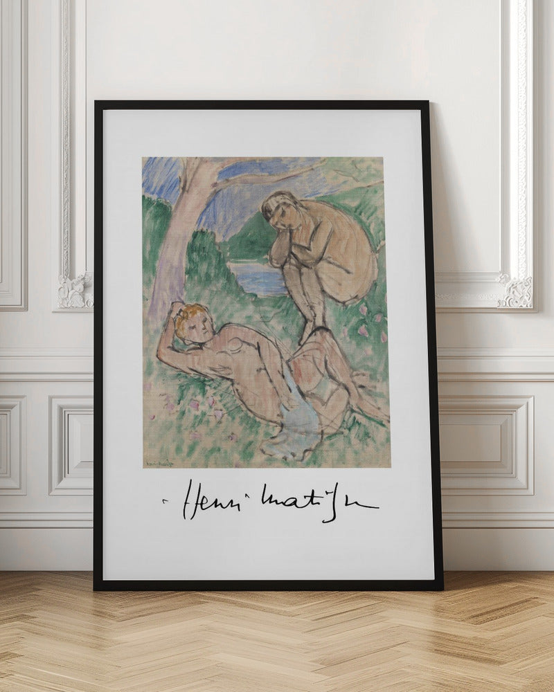 Artwork  Baigneurs Autographed -inches