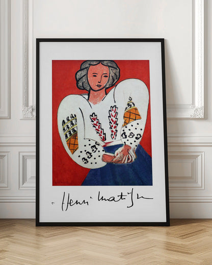 Artwork  Henri Matisse, La Camicetta Romena, 1940 -inches
