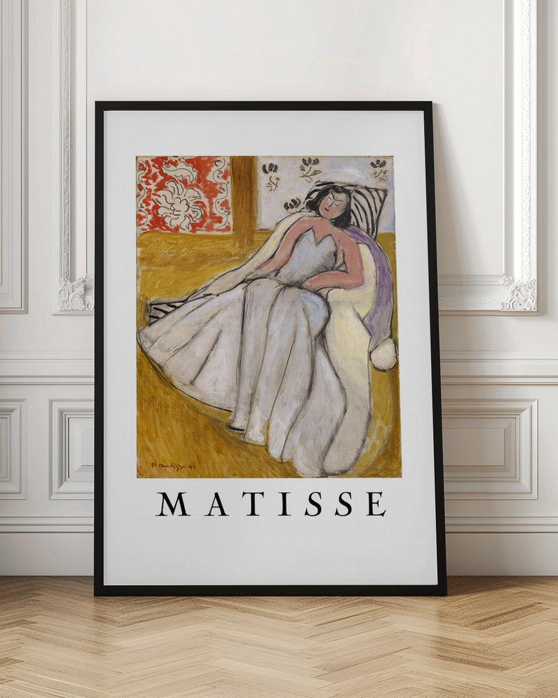 Artwork  Jeune Femme à La Pelisse Blanche -inches