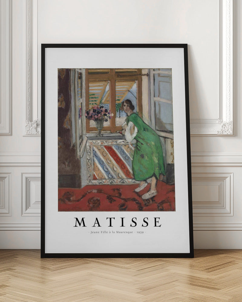 Artwork  Jeune Fille a La Mauresque 1949 -inches
