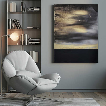 Wall art Gold Noir