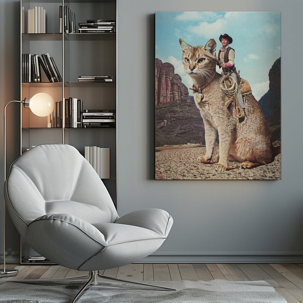 Cat Lone Ranger Wall Artwork 0