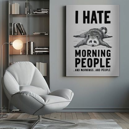 canvas prints I Hate Morning Peopleinches- 