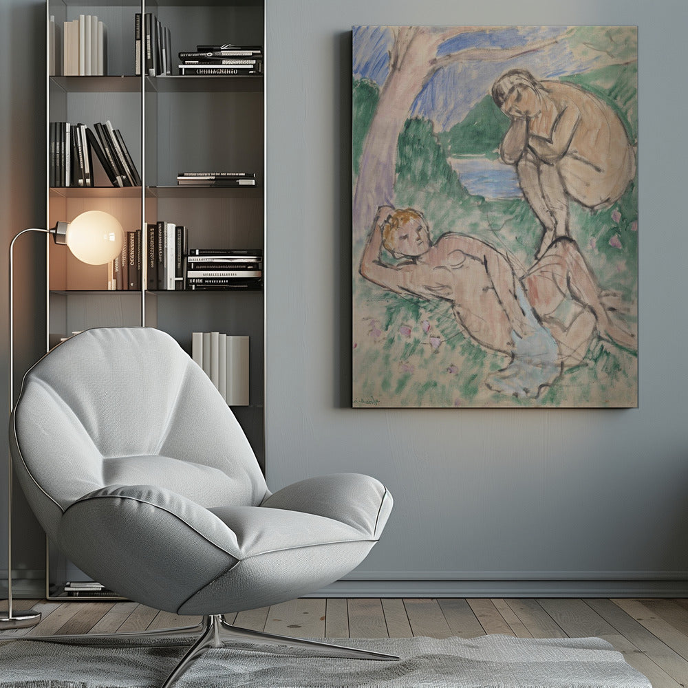 Artwork  Baigneurs 36X48-inches