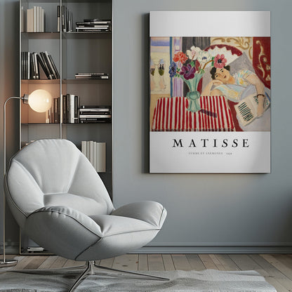 Artwork Femme Et Anémones Matisse 36X48-inches