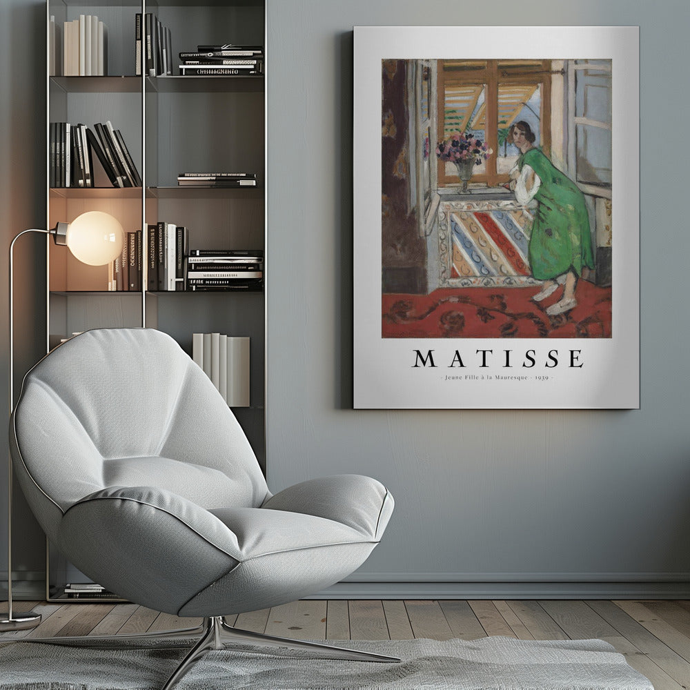 Artwork  Jeune Fille a La Mauresque 1945 36X48-inches