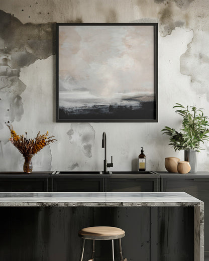 Artwork- Clouds-24X24inches-In White Floating Frame