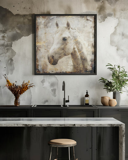 Wall art Horse Vintage Art Illustration 02