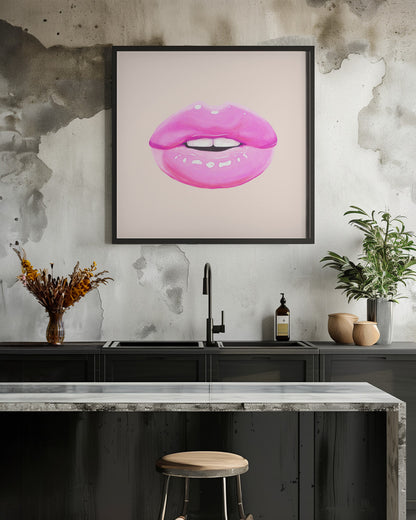 Wall art Pink Lips