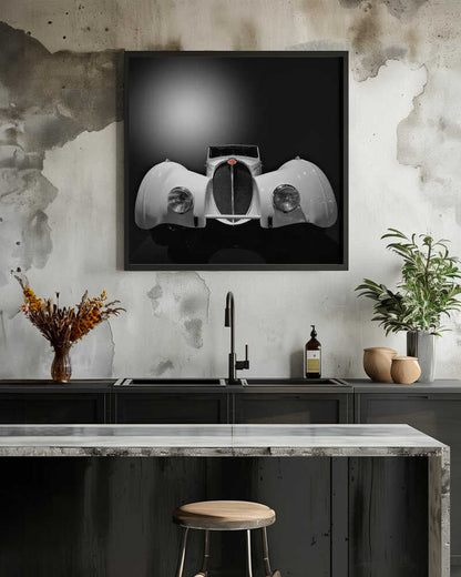 Wall art A White Bugatti