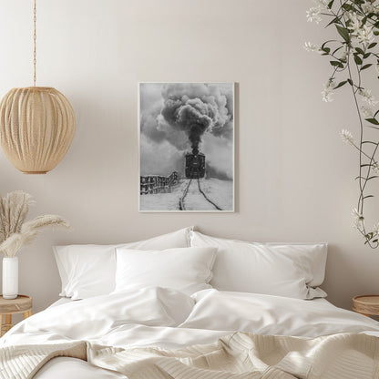 Artwork- Old train-24X36inches-Gallery Wrapped (Ready to Hang)