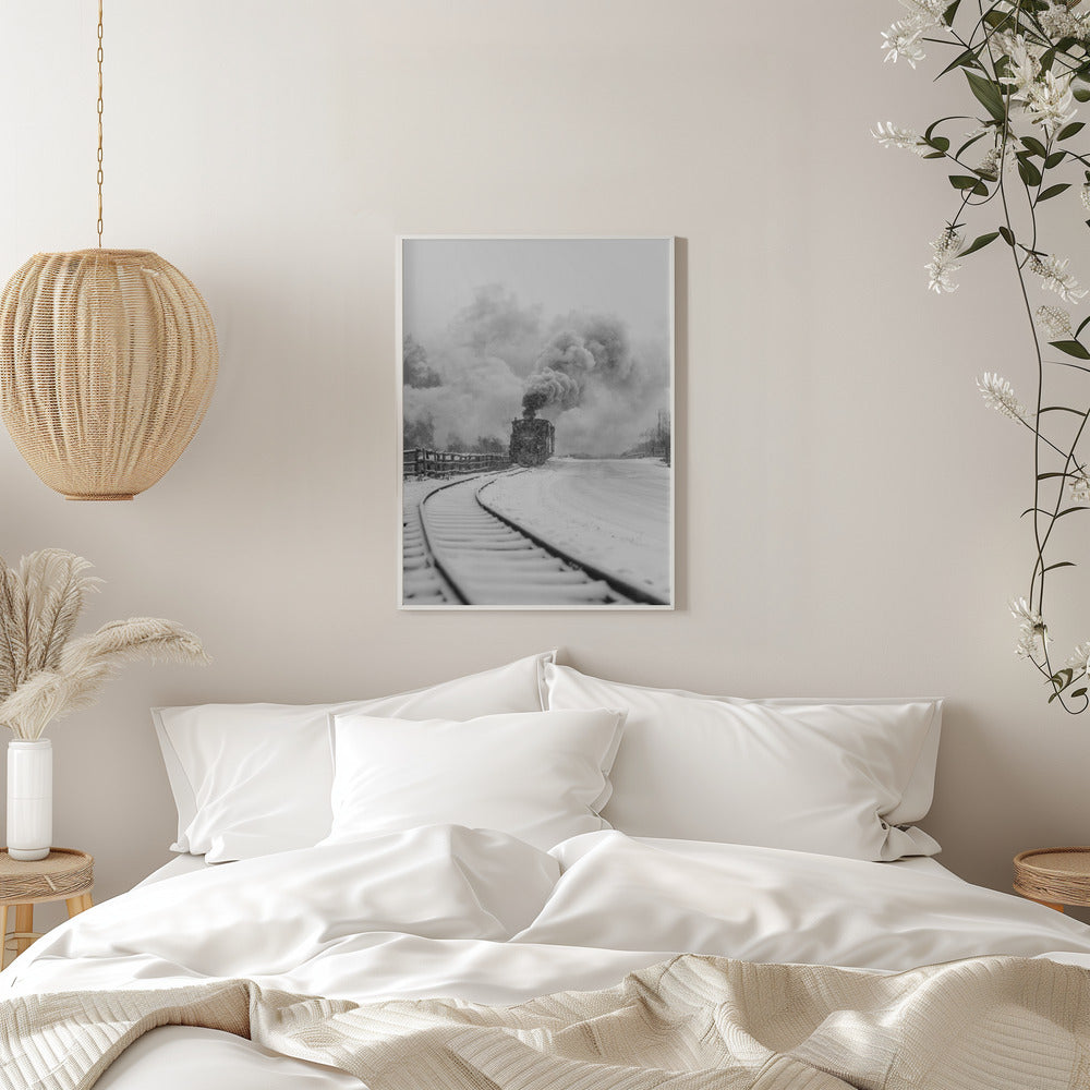Artwork- Mocanita Hutulca-16X20inches-In White Floating Frame