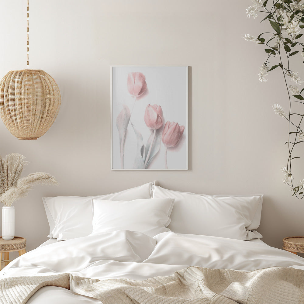  Sweet Pink Flower Wall Artwork 0