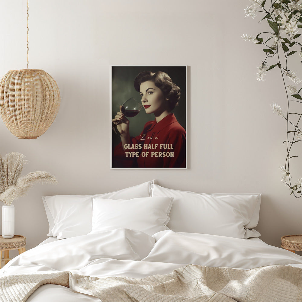 canvas prints #039 I'm a glass half full type of personinches- 
