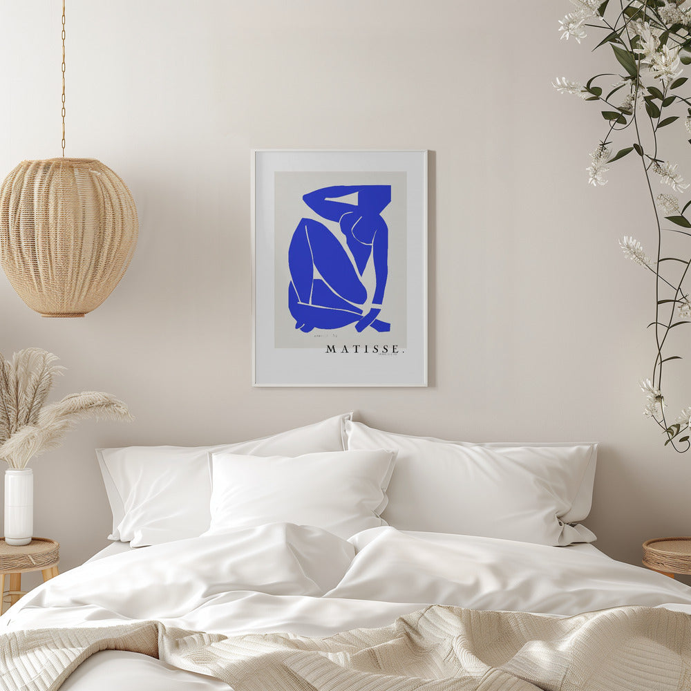 Artwork  Nudo Blu III 1952 Boarder 16X20-inches