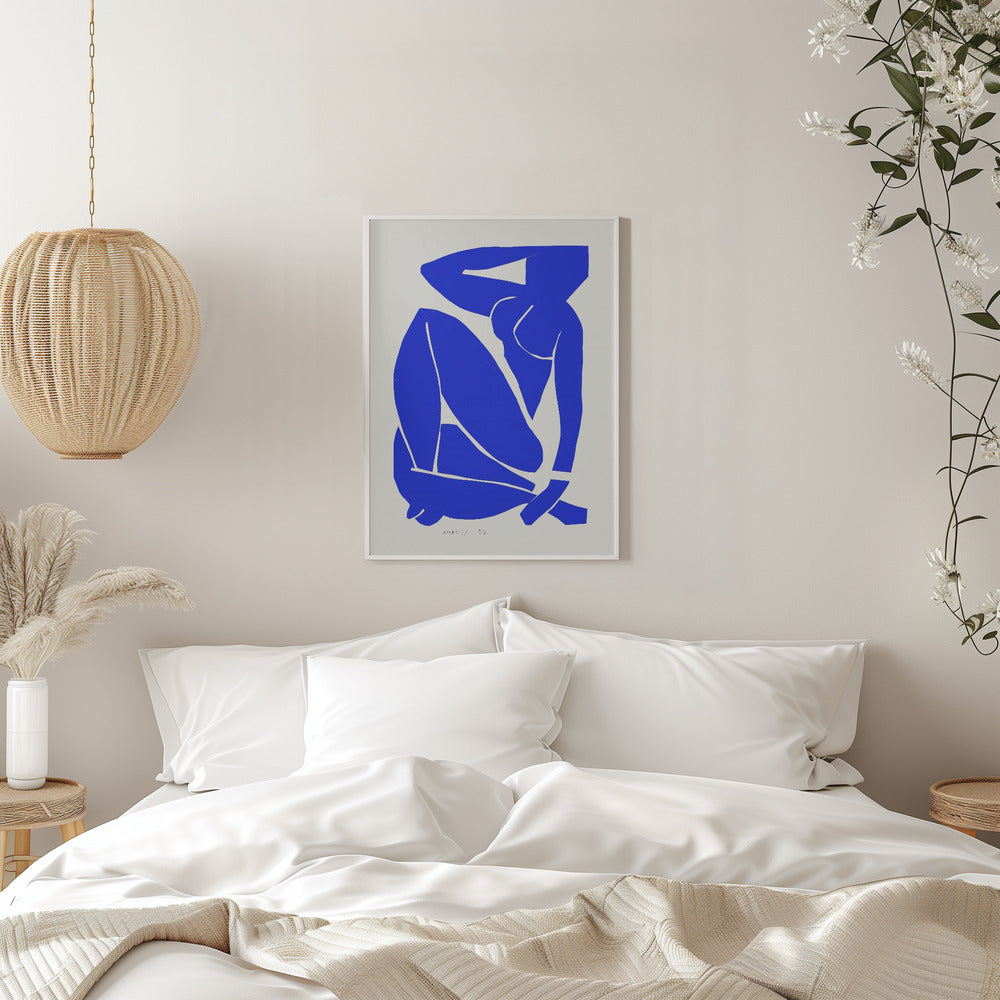 Artwork  Nudo Blu III 1952 16X20-inches