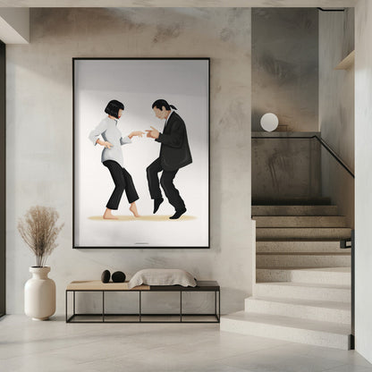  Pulp Fiction Wall Artwork In White Floating Frame