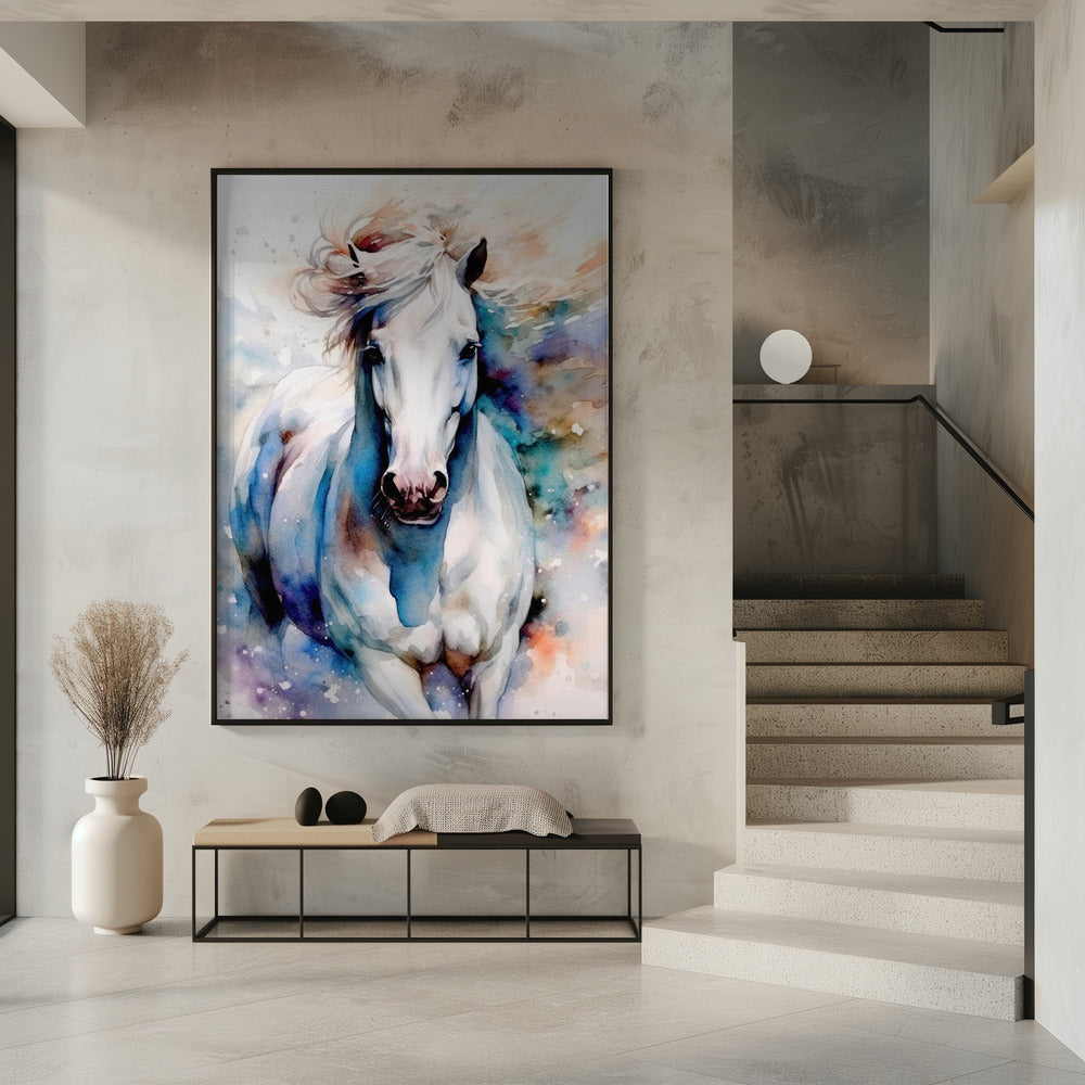  Watercolor Horse (1) Wall Artwork 0