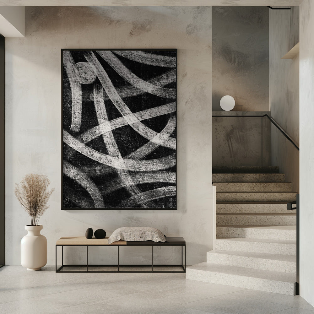 Abstract Art Canvas Print-wall-art-field-at-night-inches