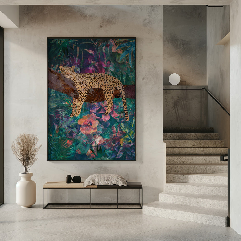 Artwork Leopard Jungle2 0716X20inches- Unframed