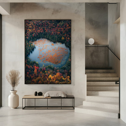 Wall art Autumn at the Lake-16X20inches-Gallery Wrapped (Ready to Hang)