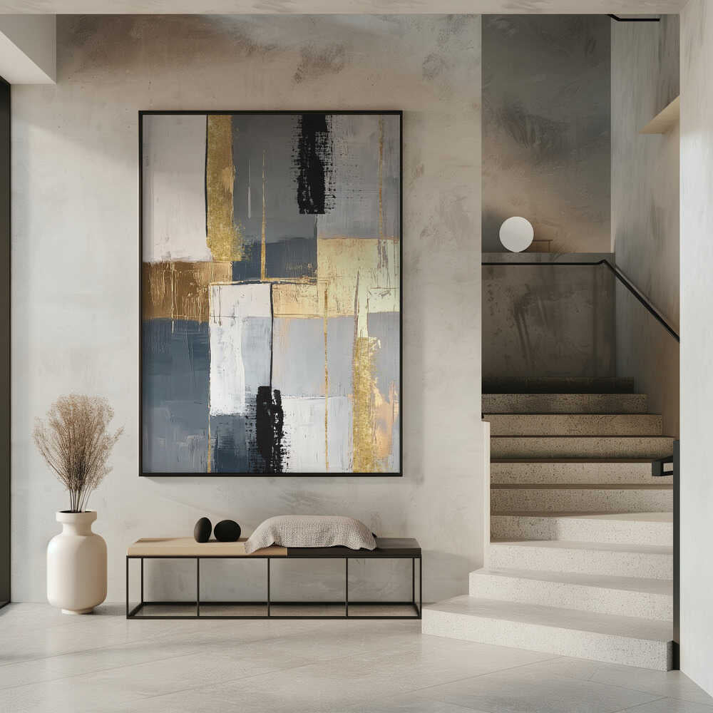 Wall art Golden Greys 3
