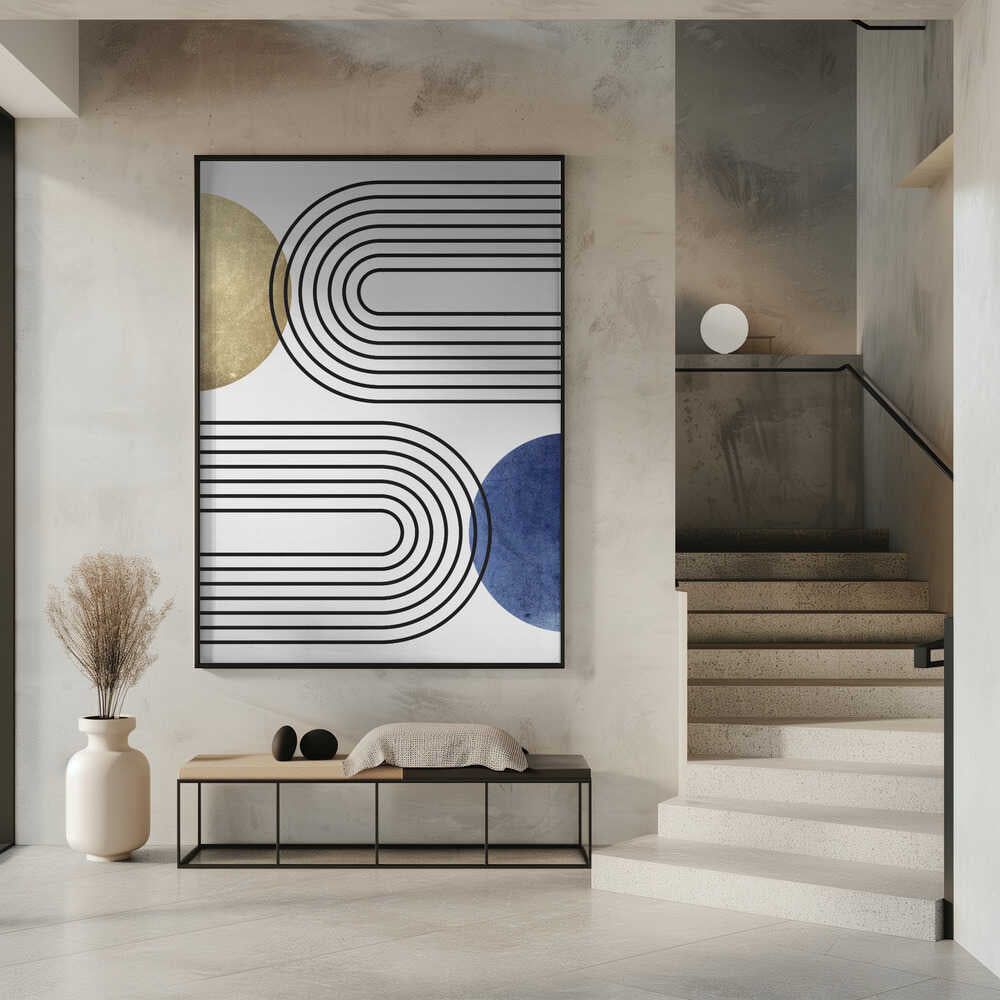 Wall art Curves and Circles