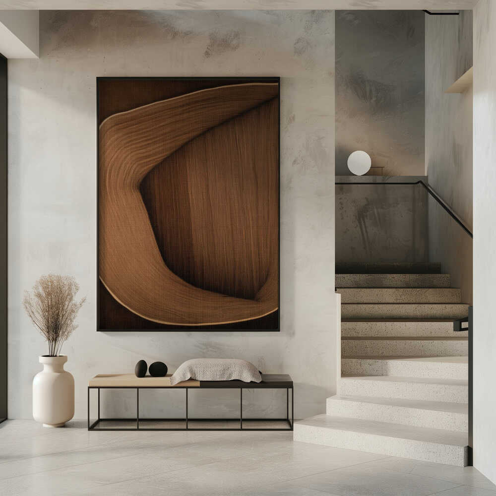 Wall art Caramel lines I