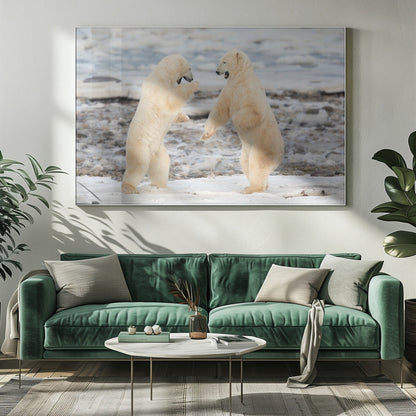 Wall art Fight !-20X16inches-Gallery Wrapped (Ready to Hang)