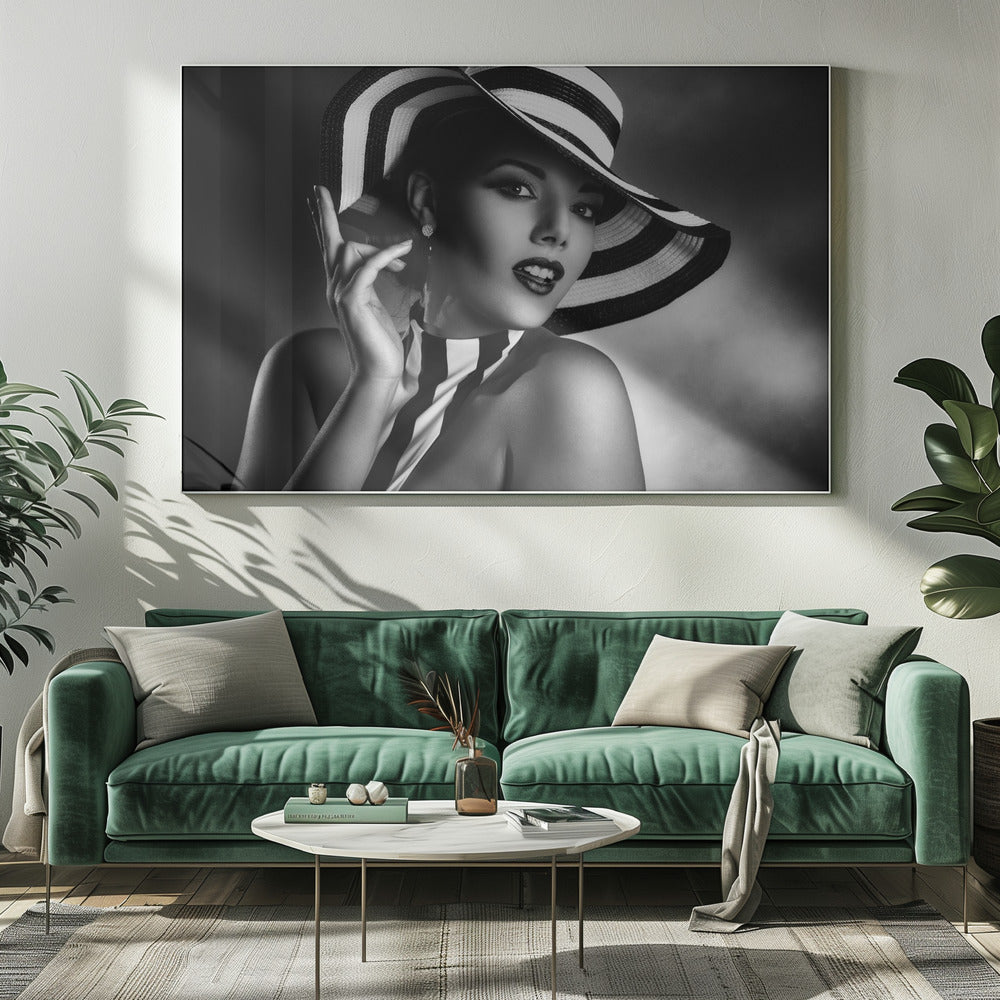 Artwork- Blackandwhite-48X36inches-In Black Floating Frame