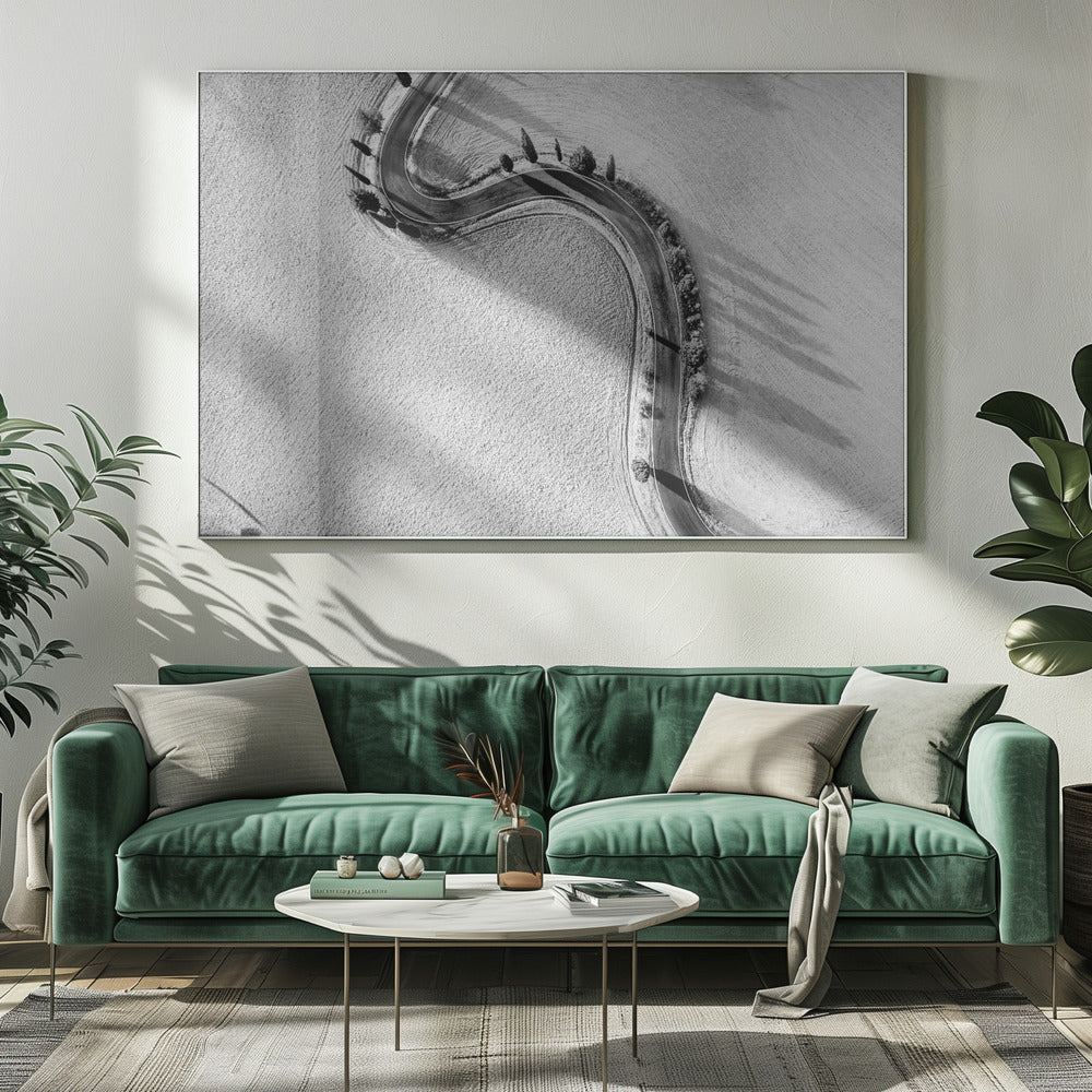 Artwork- Monticchellio-48X36inches-In Black Floating Frame