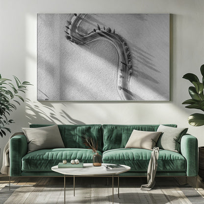 Artwork- Monticchellio-48X36inches-In Black Floating Frame