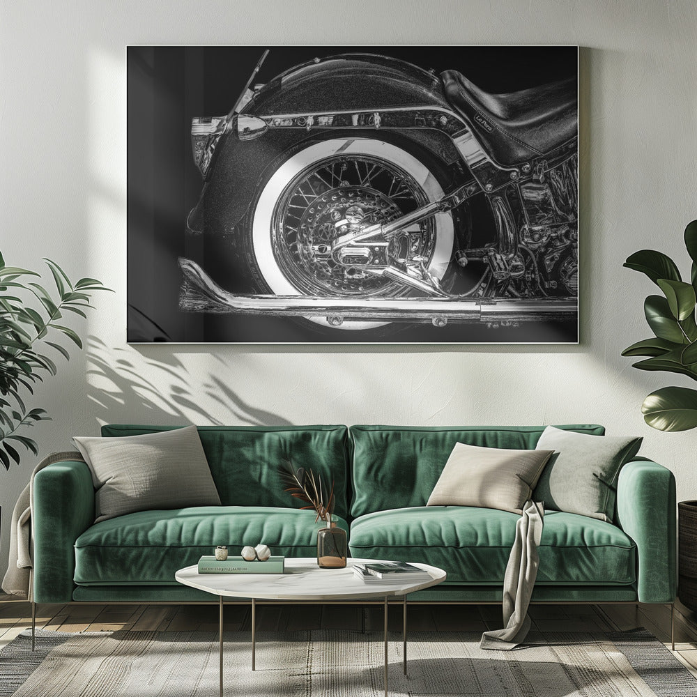 Artwork- Harley-48X36inches-In Black Floating Frame