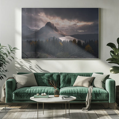 Wall art Assiniboine in Snow-20X16inches-Gallery Wrapped (Ready to Hang)