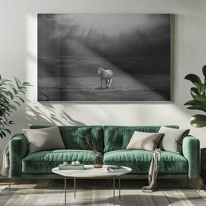 Artwork morning appearance. Hourses20X16inches- Unframed