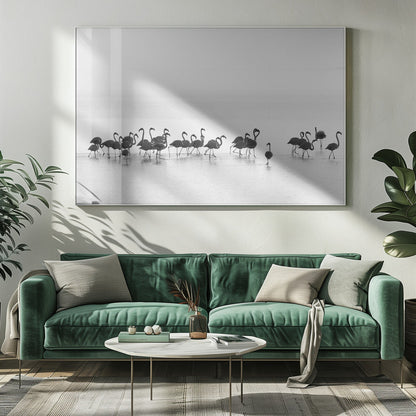 Artwork Flamingos20X16inches- Unframed