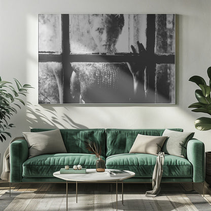 Artwork- Trapped-48X36inches-In Black Floating Frame