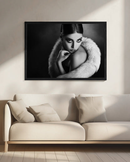 Artwork- Diva11-48X36inches-In White Floating Frame