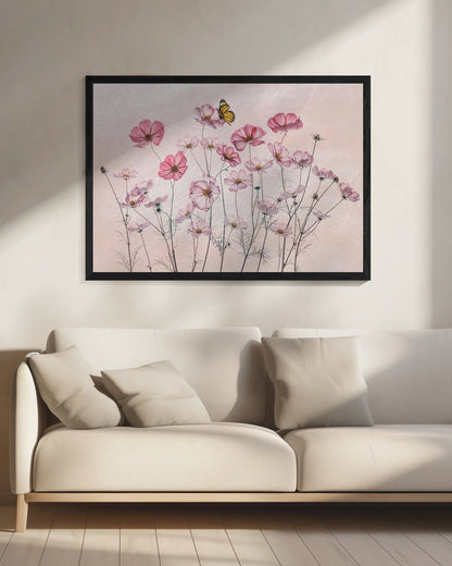  Cosmos and Butterfly Wall Artwork 0