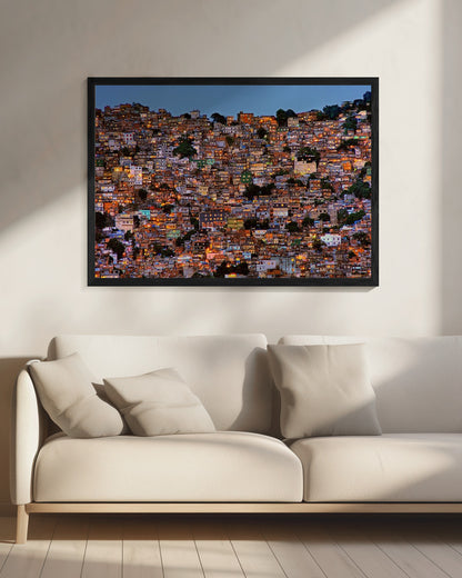 Wall Art Nightfall in the Favela da Rocinha