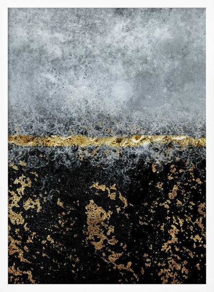 Wall art Gold Black Abstract