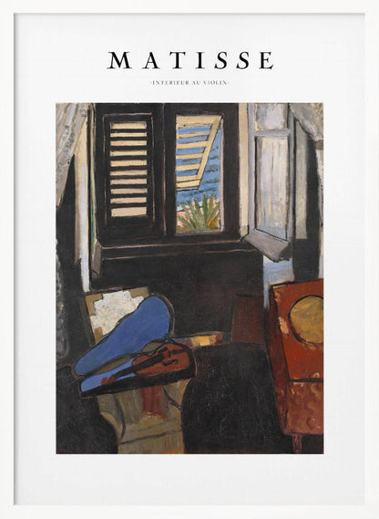 Artwork Intérieur Au Violon Matisse 36X48-inches