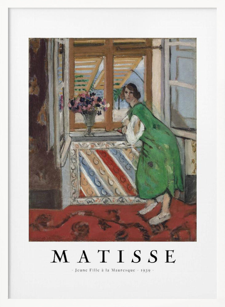 Artwork  Jeune Fille a La Mauresque 1946 36X48-inches