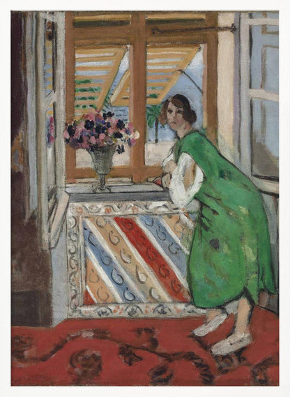 Artwork  Jeune Fille a La Mauresque Original 1946 36X48-inches