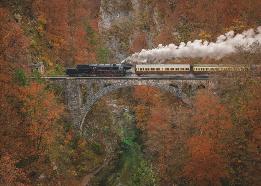 Wall art Museum train-48X36inches-Gallery Wrapped (Ready to Hang)