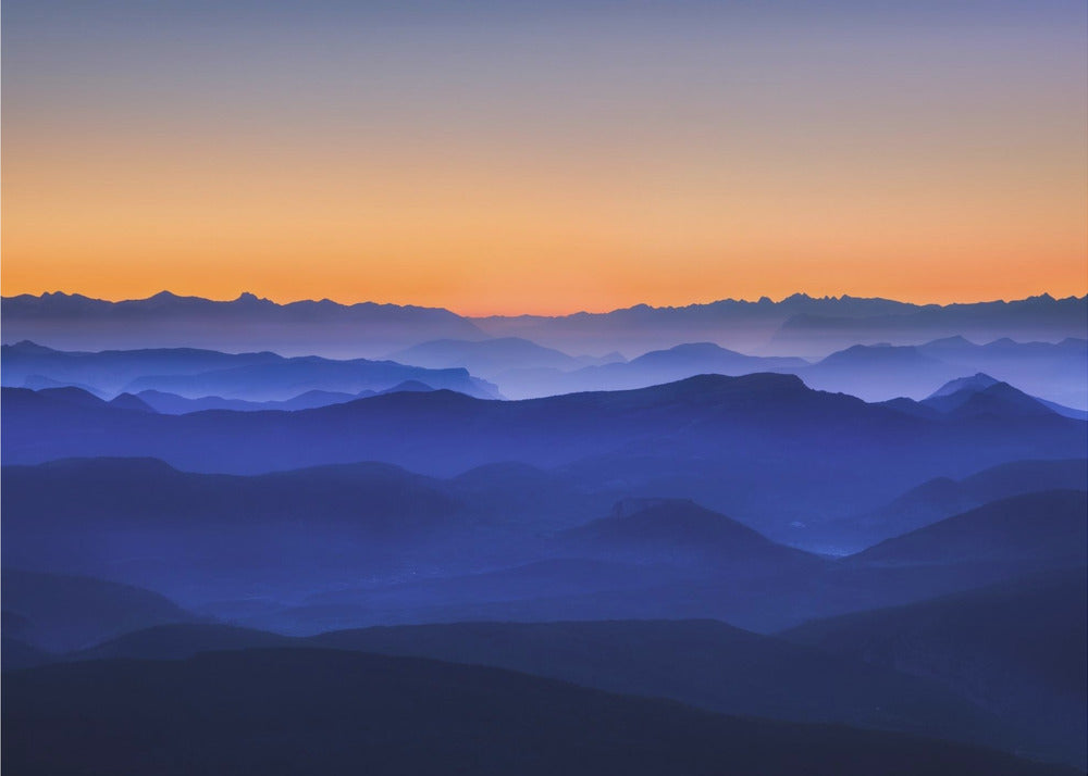 Artwork Misty Mountains48X36inches- Unframed